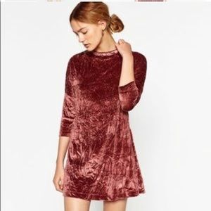 Zara Crushed Velvet Tunic/Dress